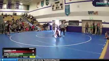 45-56 lbs Round 1 - Fynn Tuihalangingie, DaMonte Ranch Mustangs vs Camden Love, Nevada Elite