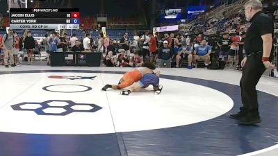 126 lbs Cons. Rd Of 64 - Jacobi Ellis, Oklahoma vs Carter York, Missouri