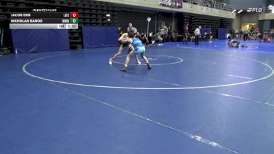 110 lbs Round Of 16 - Jacob Erb, Leechburg vs Nicholas Banos, Manahawkin