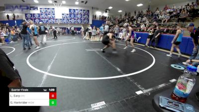 119 lbs Quarterfinal - Landon Earp, Chandler Takedown Club vs Gavin Harkrider, Midwest City Bombers Youth Wrestling Club