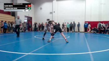 138 lbs Champ. Round 3 - Sebastien Jean, Warren Wrestling Academy vs Cash Mays, Brownsburg