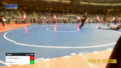 108 lbs Quarterfinal - Adonis Washington, Harvey Twisters vs Grant Davis, Threestyle