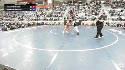 U20 Women - 76 lbs 3rd Place Match - Alexandria Alli, OH vs Isabella Phillips, WA