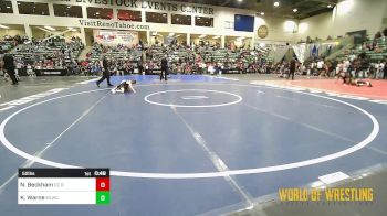 52 lbs Consi Of 4 - Nathan Beckham, OC RTC vs Kaiden Warne, Motherlode Wrestling Club