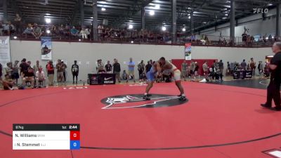 97 kg Round Of 32 - Nigel Williams, Brave Tough Wrestling Club vs Nick Stemmet, Illinois