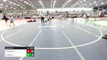 85 lbs Rr Rnd 1 - Samantha Massey, SVRWC Red vs Jett Hines, Felix Wrestling Academy