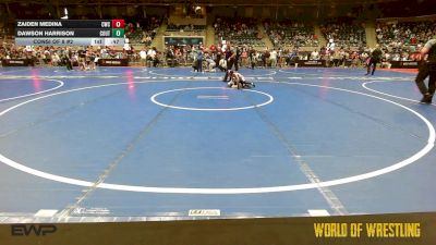 43 lbs Consi Of 8 #2 - Zaiden Medina, Cowboy Wrestling Club vs Dawson Harrison, Colorado Outlaws