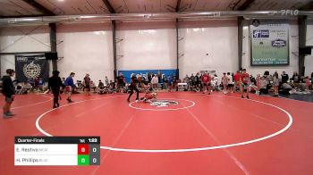 90 lbs Quarterfinal - Evan Restivo, Meatballs vs Hunter Phillips, Blue Wave Barn