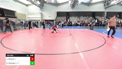 122-H lbs Round Of 16 - Juan Roque, Barn Brothers vs Dawson Bowden, Unattached