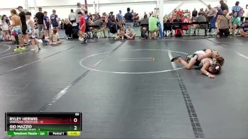 60 lbs Round 2 (6 Team) - Ryley Herwig, Warhawks Wrestling vs Gio Mazzio, Mat Warriors White