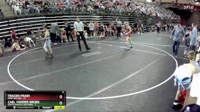 100 lbs Round 2 (6 Team) - Tracen Frain, Iowa USA Red vs Cael Vander Broek, South Dakota Lightning