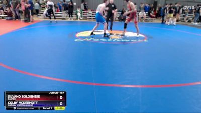 157 lbs Cons. Round 1 - Silvano Bolognese, Canada vs Colby McDermott, Outlaw Wrestling Club