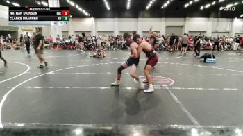 144 lbs Round 2 (6 Team) - Nathan Dickson, Blackman Wrestling Club vs Clarke Brannen, Refinery Wrestling
