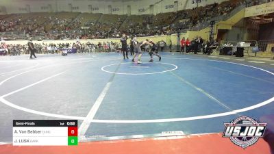 140 lbs Semifinal - Alexander Van Bebber, Duncan Demon Wrestling vs JACK LUSK, Darko Valley Wolfpak