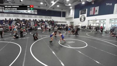 120 lbs Cons. Round 2 - Arleth Cortes, Santiago vs Melanie Cabrera, Brawley Wrestling Academy