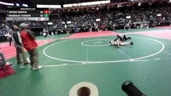 92 lbs Cons. Round 4 - Jayden Arnold, CGJ2 vs Makenley Harker, BLO2