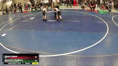 58 lbs Cons. Round 2 - Beckham Crandall, Virgin Valley Bulldogs vs Craig Cowan, JWC