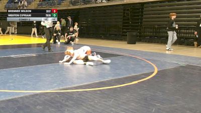 85 lbs Consy 2 - Brenner Wilson, Southwestern vs Weston Cipriani, Thomas Jefferson