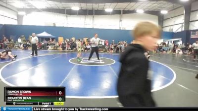 75 lbs Quarterfinal - Ramon Brown, Team Real Life vs Braxton Bean, East Idaho Elite