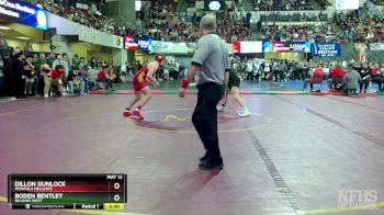 AA - 160 lbs 3rd Place Match - Dillon Gunlock, Missoula Hellgate vs Boden Bentley, Billings West