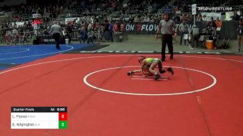 37 lbs Quarterfinal - Leticia Flores, Pomona Elite vs Easton Wigington, Blaine County Grapplers