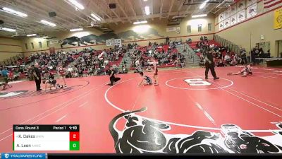 98 lbs Cons. Round 3 - Kyler Oakes, NWWC vs Alexander Leon, Anacortes Hawkeyes Wrestling Club