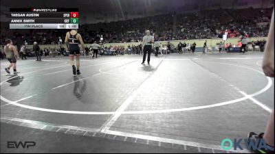 130 lbs 7th Place - Taegan Austin, Sperry Wrestling Club vs Annix Smith, Kiefer Youth Wrestling Club