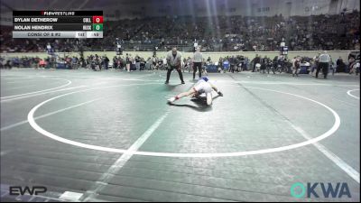 76 lbs Consi Of 8 #2 - Dylan Detherow, Collinsville Cardinal Youth Wrestling vs Nolan Hendrix, Husky WC