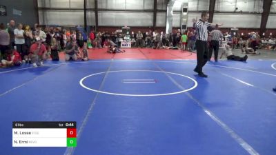 61 lbs Quarterfinal - Mary Losee, Steel Valley Renegades vs Natalya Ermi, Revolution Wrestling Club