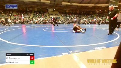 76 lbs Consi Of 16 #1 - Marc Rodriguez, RedWave Wrestling vs AnTerryo Banner, HURRICANE WRESTLING ACADEMY