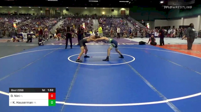 Match - Danny Nini, Fl vs Kyle Hauserman, Pa