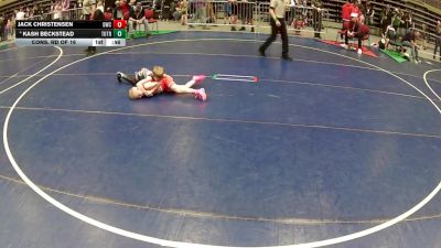 62 lbs Cons. Rd Of 16 - Jack Christensen, Delta Wrestling Club vs Kash Beckstead, Top Of The Rock