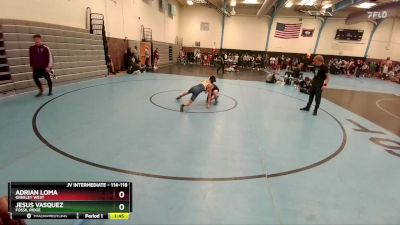 114-118 lbs Round 4 - Adrian Loma, Greeley West vs Jesus Vasquez, Fossil Ridge