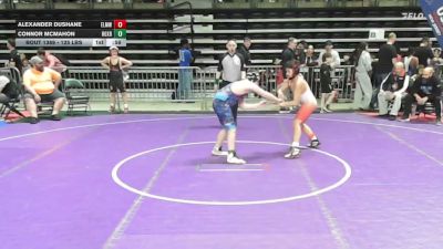 125 lbs Consi Of 16 #2 - Alexander Dushane, Elmwood Park vs Connor McMahon, Roxbury