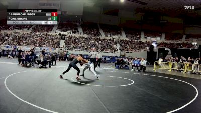 132-D1 1st Place Match - Aaron Callirgos, Desert Ridge High School vs Che Jenkins, Sunnyside High School