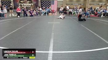 48 lbs Round 1 - Lincoln Taylor, Northside Takedown Wrestling Club vs Jake Tonello, Franklin County Youth Wrestling