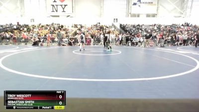 65 lbs Semifinal - Sebastian Smith, Malone Wrestling Club vs Troy Wescott, Brawlers Elite