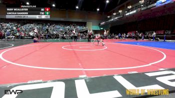 64 lbs Consi Of 4 - Rudy McAllister, Juggernaut Wrestling Club vs Lincoln Sanders, Team Tulsa Wrestling Club