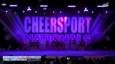 WIDC - WEATHER GIRLS [2026 L5 Senior - D2 - Small Day 2] 2026 CHEERSPORT National All Star Cheerleading Championship