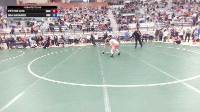 50 lbs Champ. Rd Of 64 - Peyton Liva, Silver Bow Amateur Wrestling Assoc. vs Mia Navarro, Menlo Wrestling Club