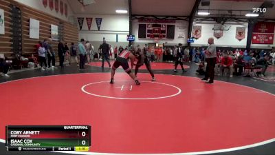 285 lbs Quarterfinal - Cory Arnett, Fort Madison vs Isaac Cox, Cardinal Community