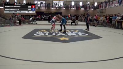 215 lbs Champ. Round 1 - Brendan Lamfers, Team Zapas Wrestling Club vs Jiraiya Fonseca, Central Iowa Wrestling Club /Team Intensity