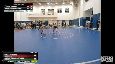 125 lbs Champ. Round 2 - Lucia Ranieri, Roselle Park vs Madelyn Carmichael, Montville