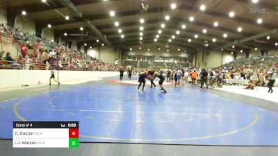 210 lbs Consi Of 4 - Caleb Gaspar, Gilmer Bobcat Wrestling vs Jake Watson, Gilmer Bobcat Wrestling