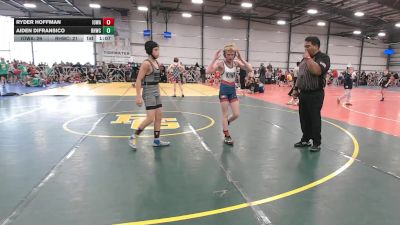 96 lbs Round 2 - 10:30am Friday - Ryder Hoffman, Iowa Black vs Aiden Difransico, Rough House W.C., CA