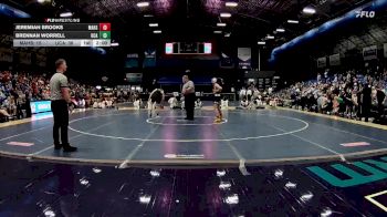 132 lbs Finals (2 Team) - Jeremiah Brooks, Mount Airy High School vs Brennan Worrell, Uwharrie Charter Academy