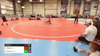 65 lbs Rr Rnd 2 - Erik Mateus, RedNose Wrestling School - ES vs Ryder Kleinman, Ride Out Blue