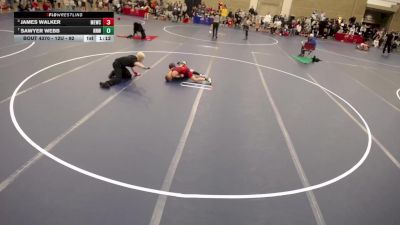 12U - 92 lbs Cons. Round 5 - Sawyer Webb, No Nonsense Wrestling vs James Walker, MN Elite Wrestling Club