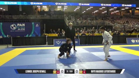 Rhys Maddox Lutostanski vs Lennox Joseph Sewall 2025 Pan Kids Jiu-Jitsu IBJJF Championship