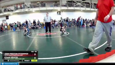 56 lbs Champ. Round 1 - Ethan Heacox, Jennings County Wrestling Club vs John Preston Fitzsimmons, Center Grove Wrestling Club